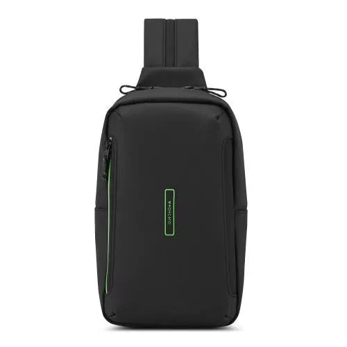 Zaino monospalla compatto con tasche e design funzionale urbano NERO TU | Giò Fashion