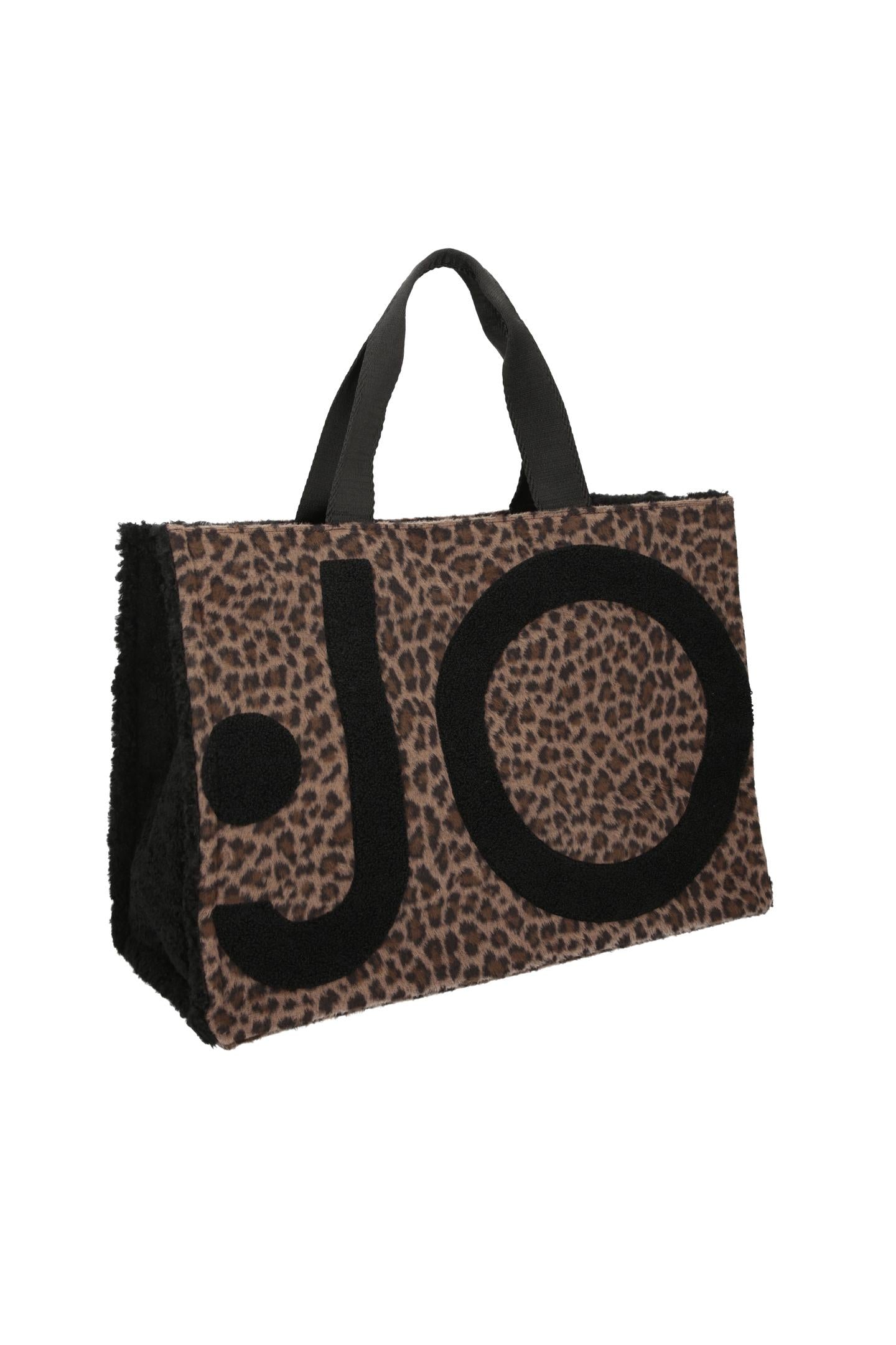 Liu Jo Tote Bag Grande Donna Animalier con Logo e Tracolla