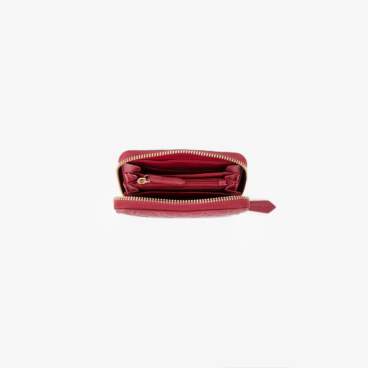 Valentino portafoglio zip around Samba compatto BORDEAUX TU | Giò Fashion