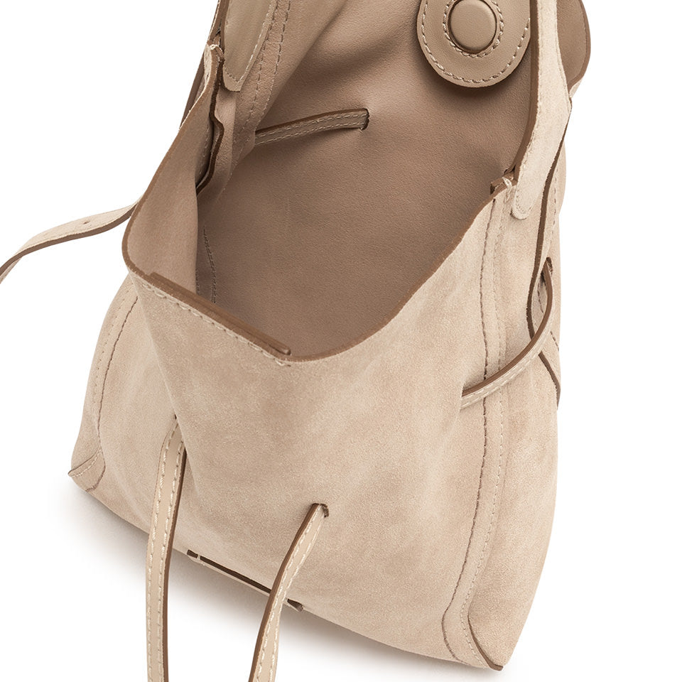 Borsa a Spalla piccola Gianni Chiarini Sienna in camoscio NUDE TU | Giò Fashion