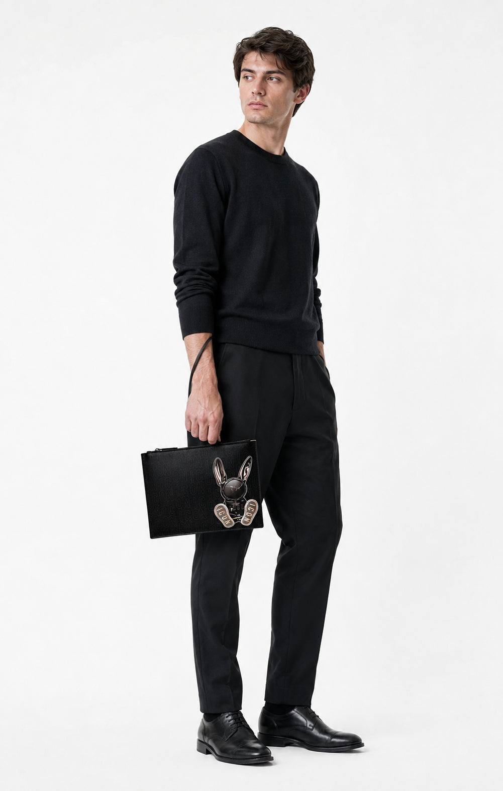 Pochette Icon Uomo con Laccetto da Polso e Zip