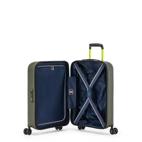 Roncato Trolley Rigido Cabina 4 Ruote Bagaglio a Mano VERDE M TU | Giò Fashion