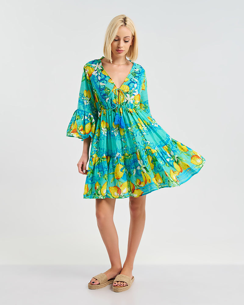 Ble Resort Collection Kaftan Corto Limoni
