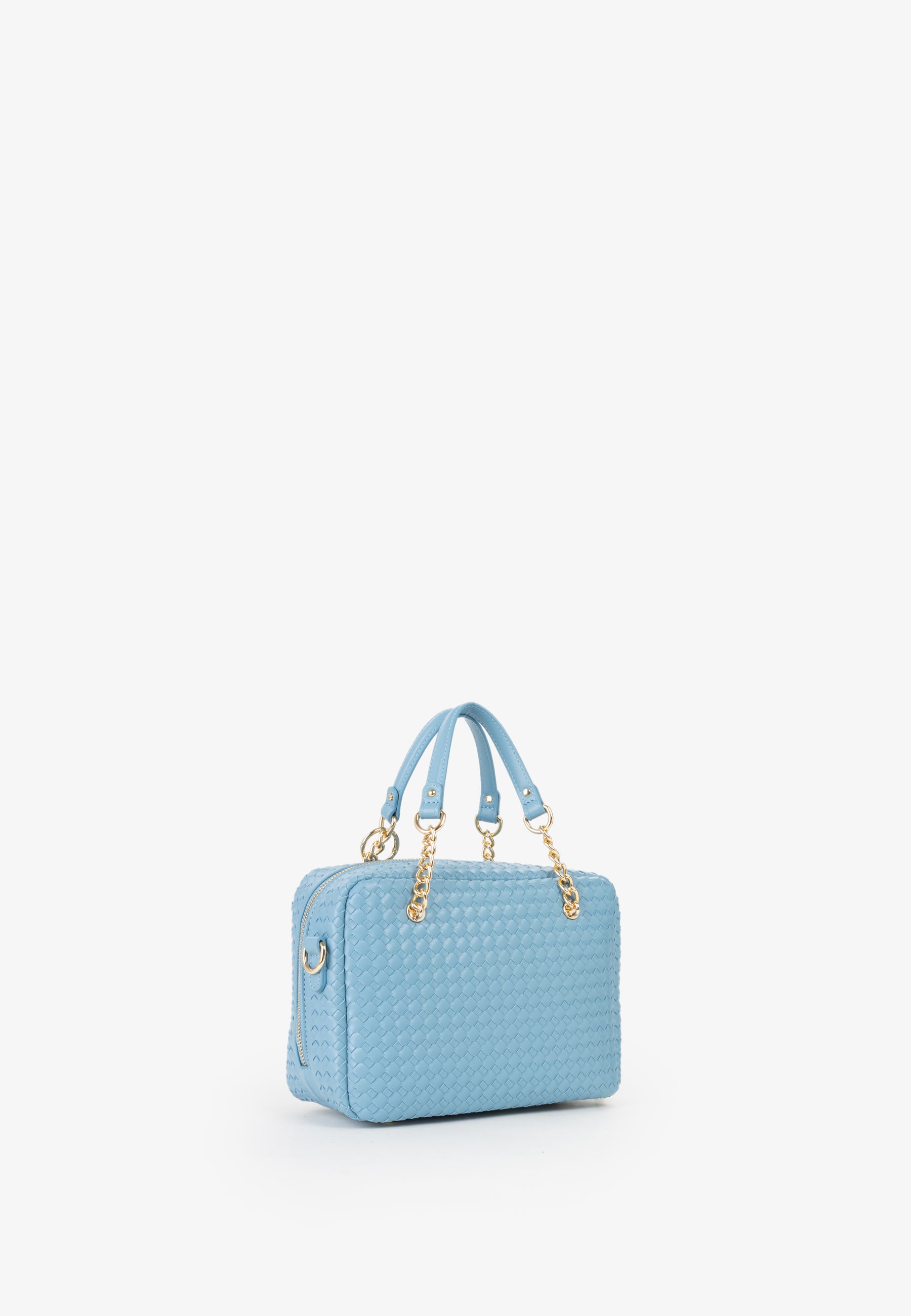 Borsa bauletto donna Mario Valentino intrecciata con tracolla regolabile e dettagli gioiello AVION TU | Giò Fashion
