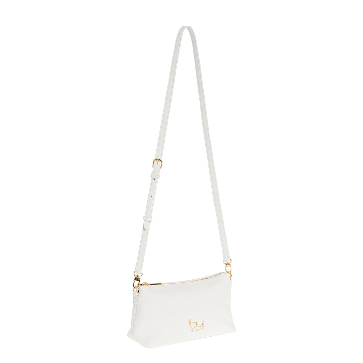 Borsa a tracolla Byblos donna compatta con zip e design essenziale elegante Bianco TU | Giò Fashion
