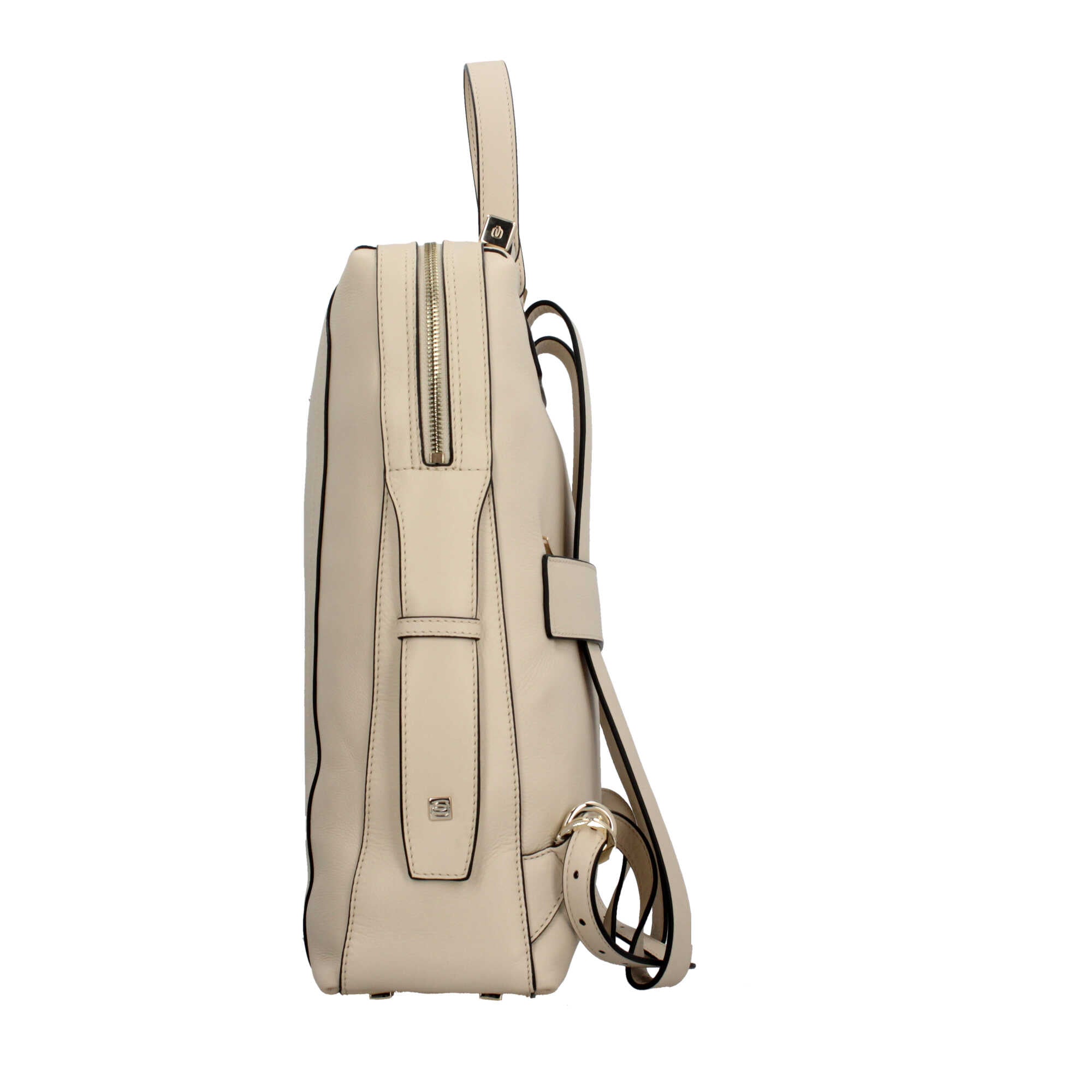 Piquadro zaino porta PC 14" in pelle con protezione antiurto Bianco TU | Giò Fashion