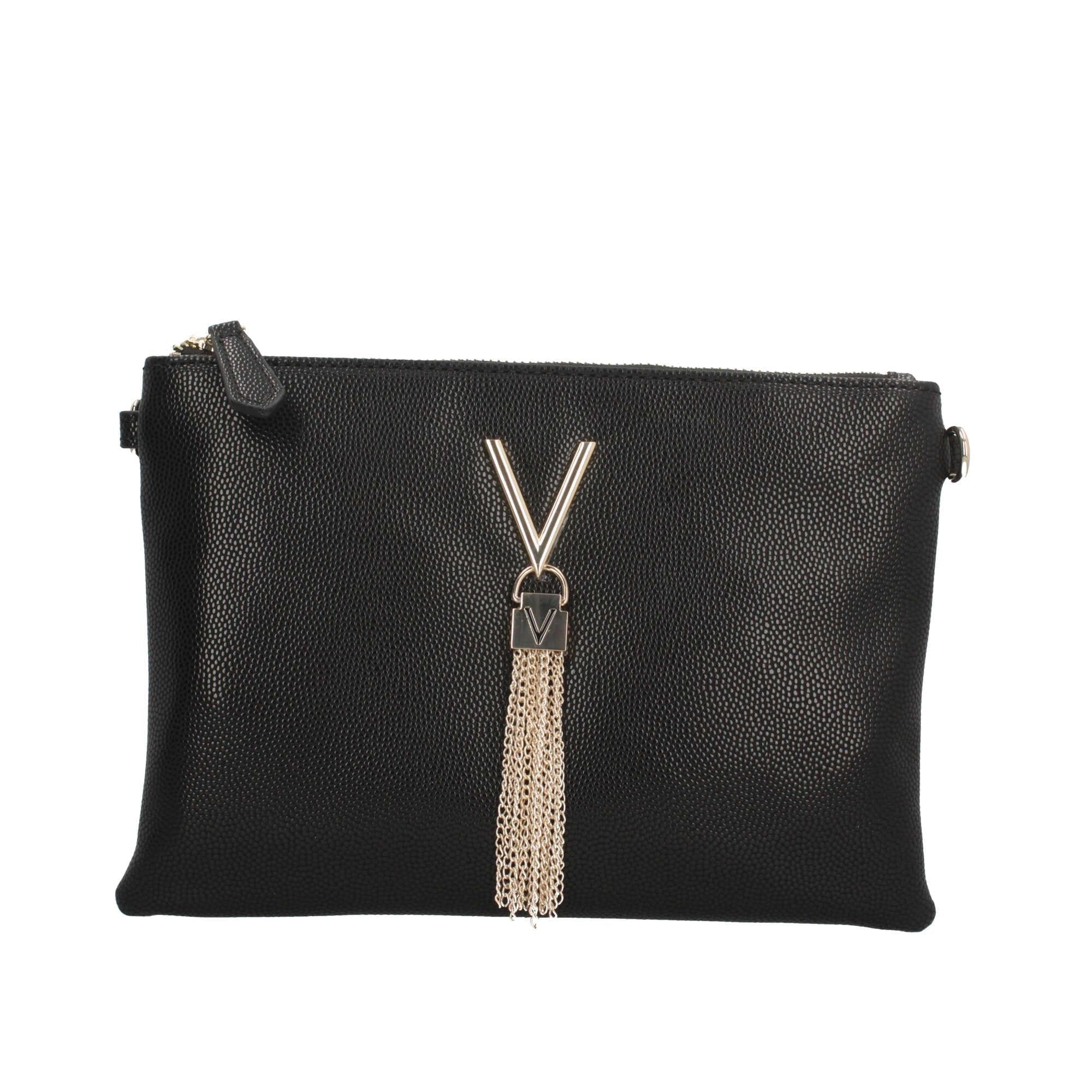 Pochette Divina con Tracolla a Catena e Dettaglio a Nappa NERO/ORO TU | Giò Fashion