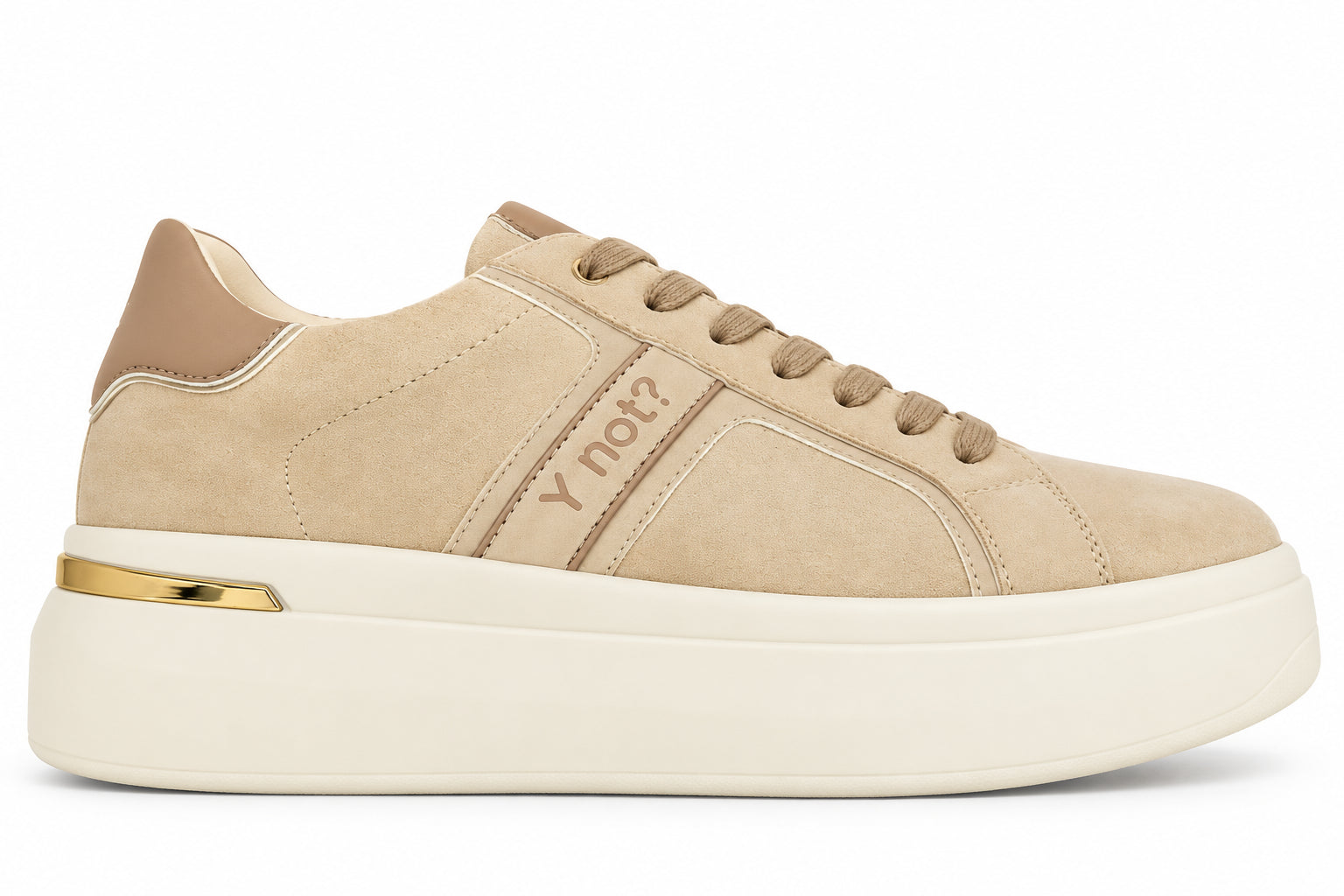 Sneakers Donna Ynot? con Platform e Dettagli Dorati