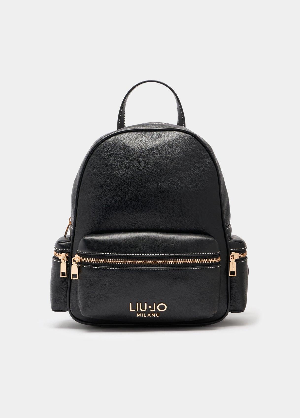 Zaino Liu Jo Milano con Tasca Frontale e Chiusura Zip Nero TU | Giò Fashion