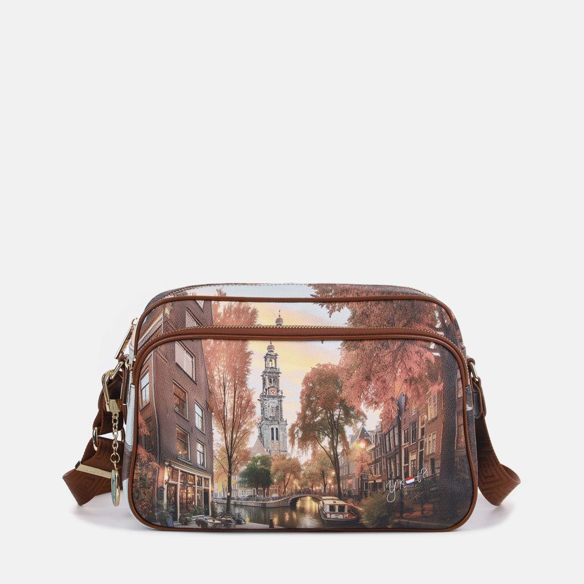 Ynot? Yes Bag Borsa Reporter Donna con Tracolla in Tessuto