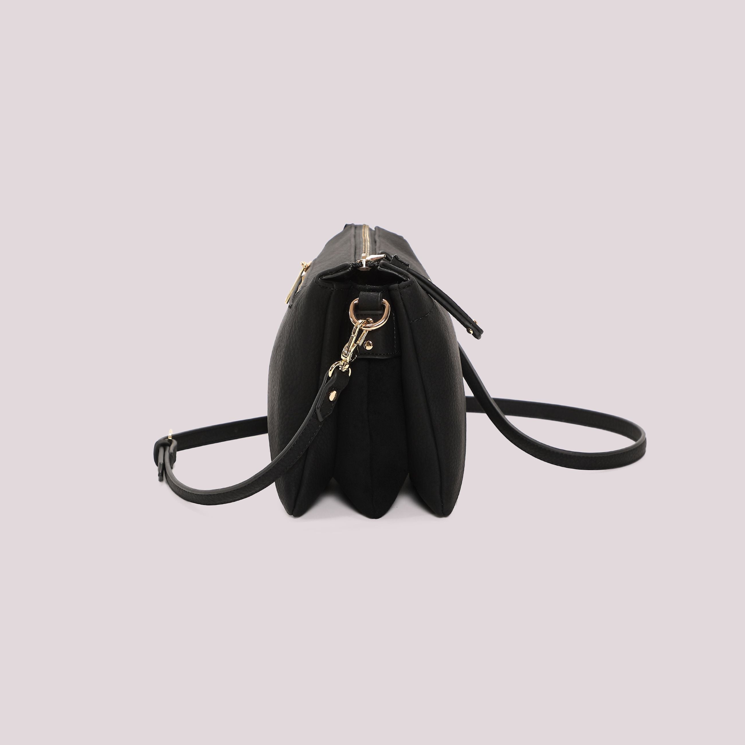 Borsa a Tracolla Donna Mimi Mua con Fianchi Effetto Camoscio