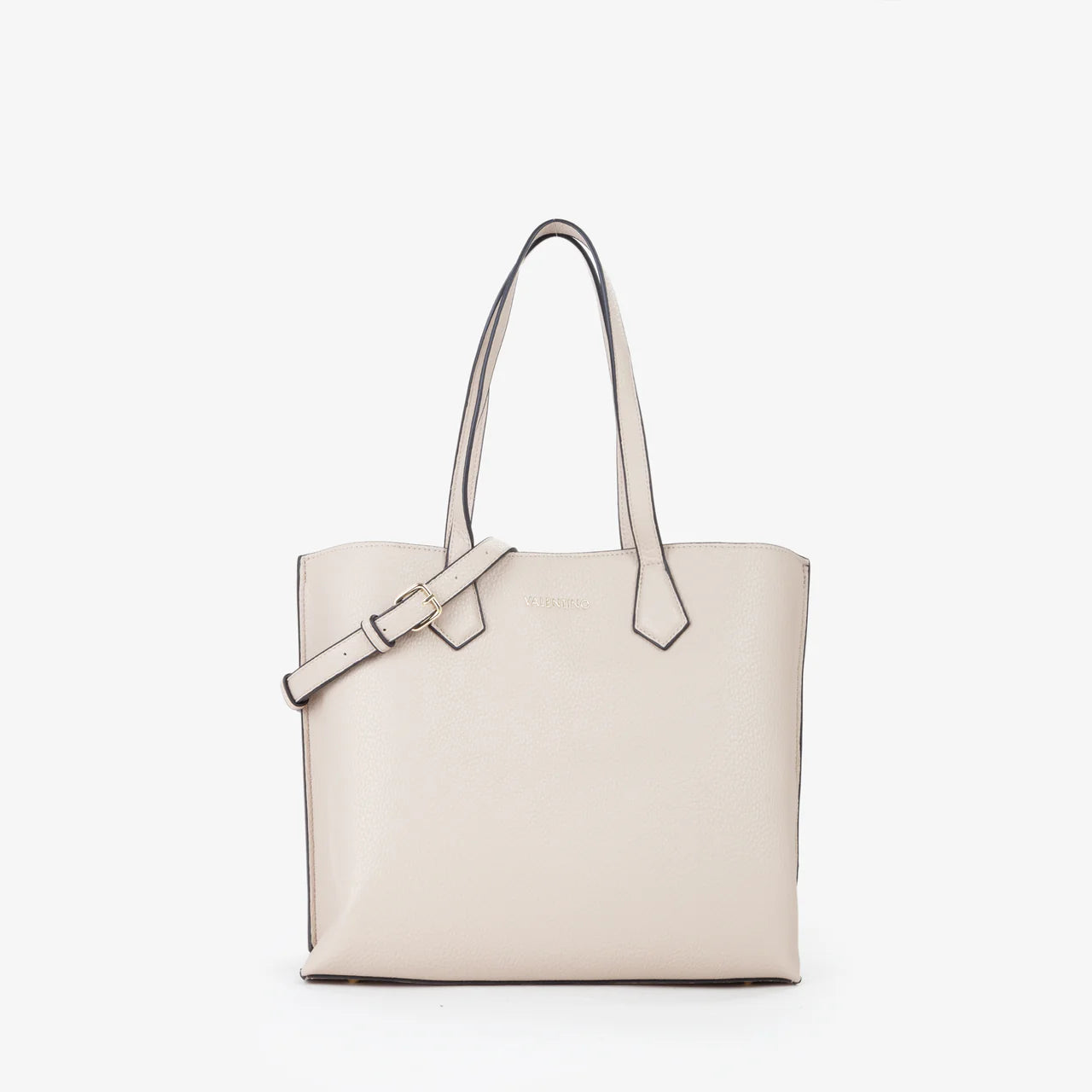 Valentino borsa shopper donna con tracolla logata Avorio TU | Giò Fashion