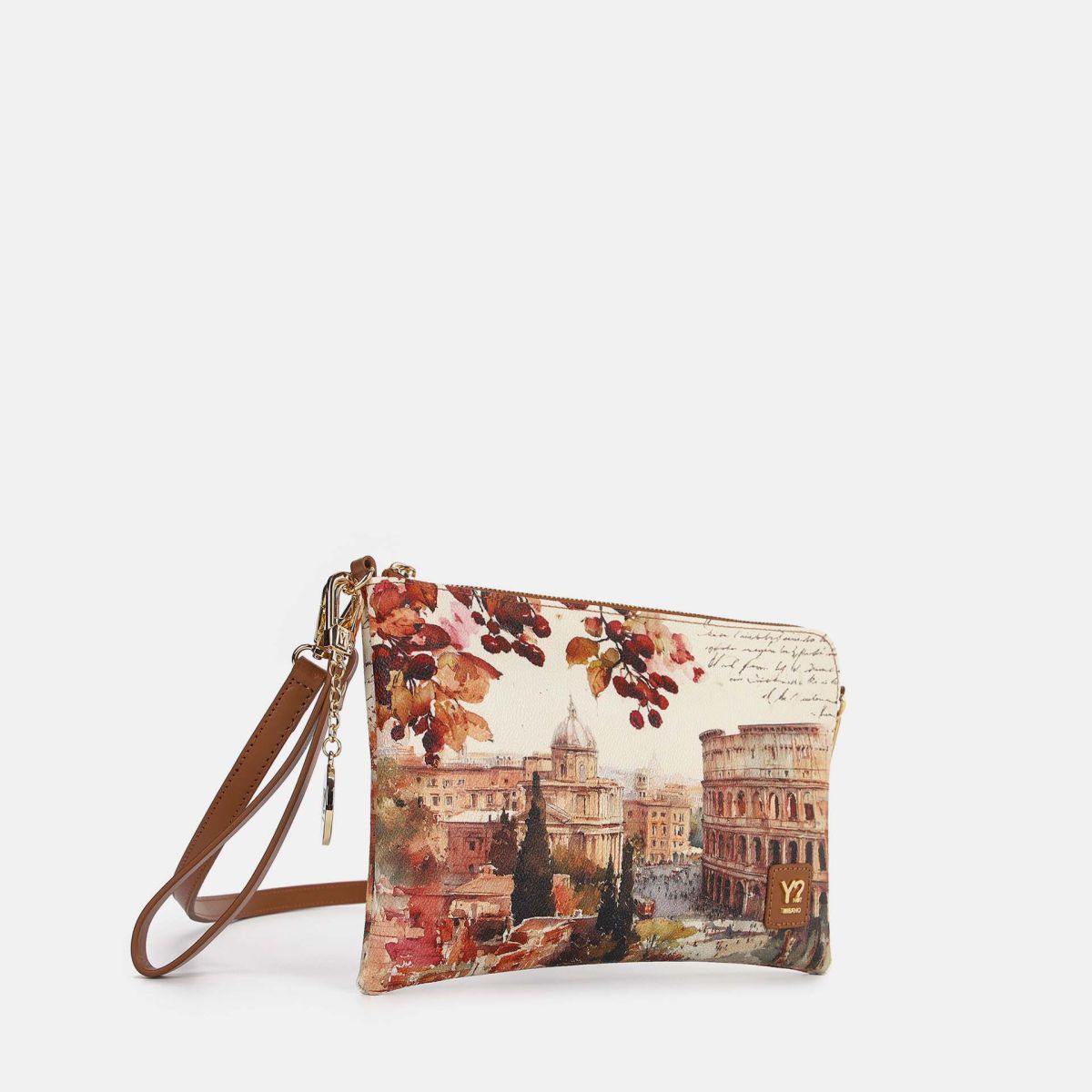 Ynot? Yes Bag Clutch Donna con Tracolla e Tasca Zip