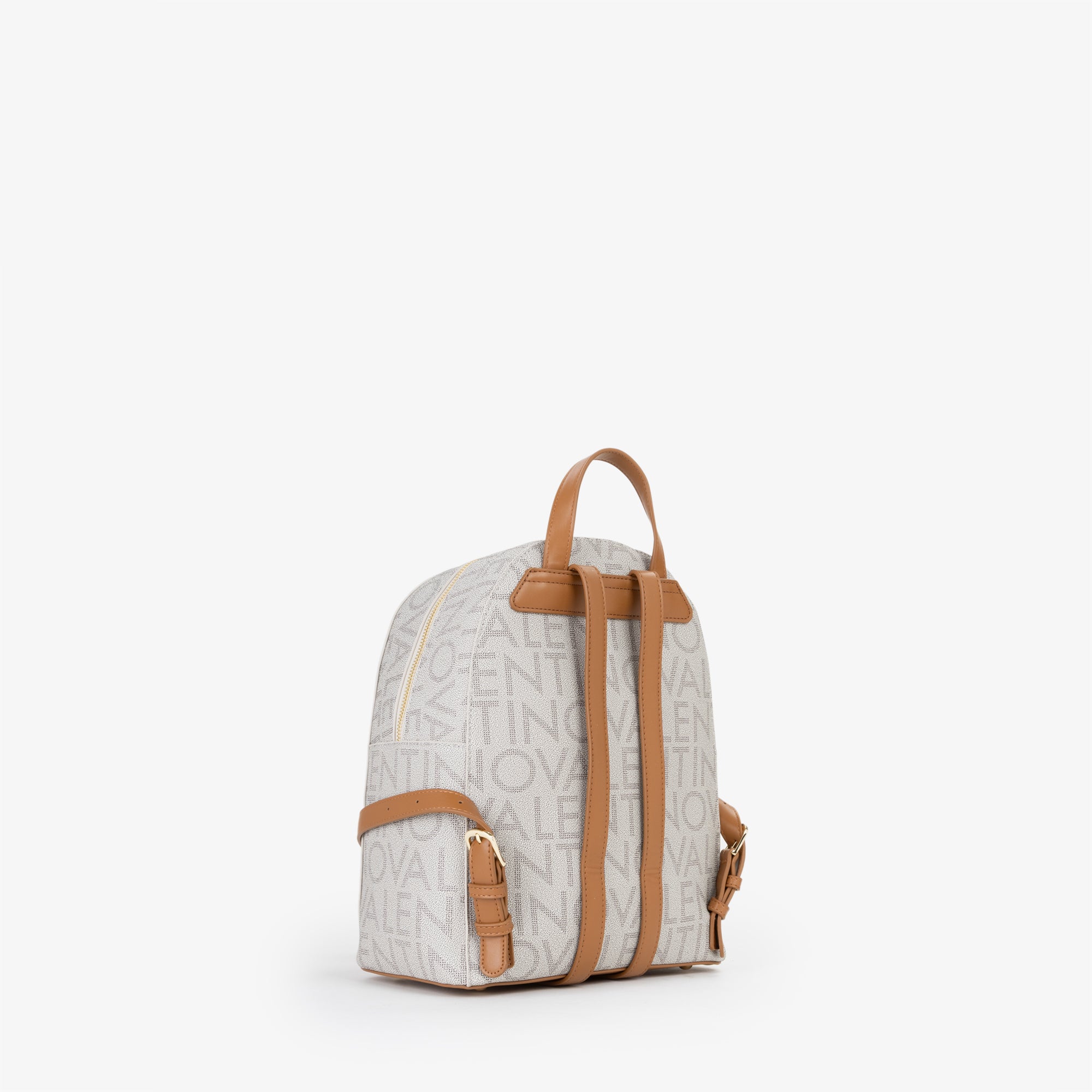 Valentino zaino logato in ecopelle con tasca frontale BEIGE TU | Giò Fashion