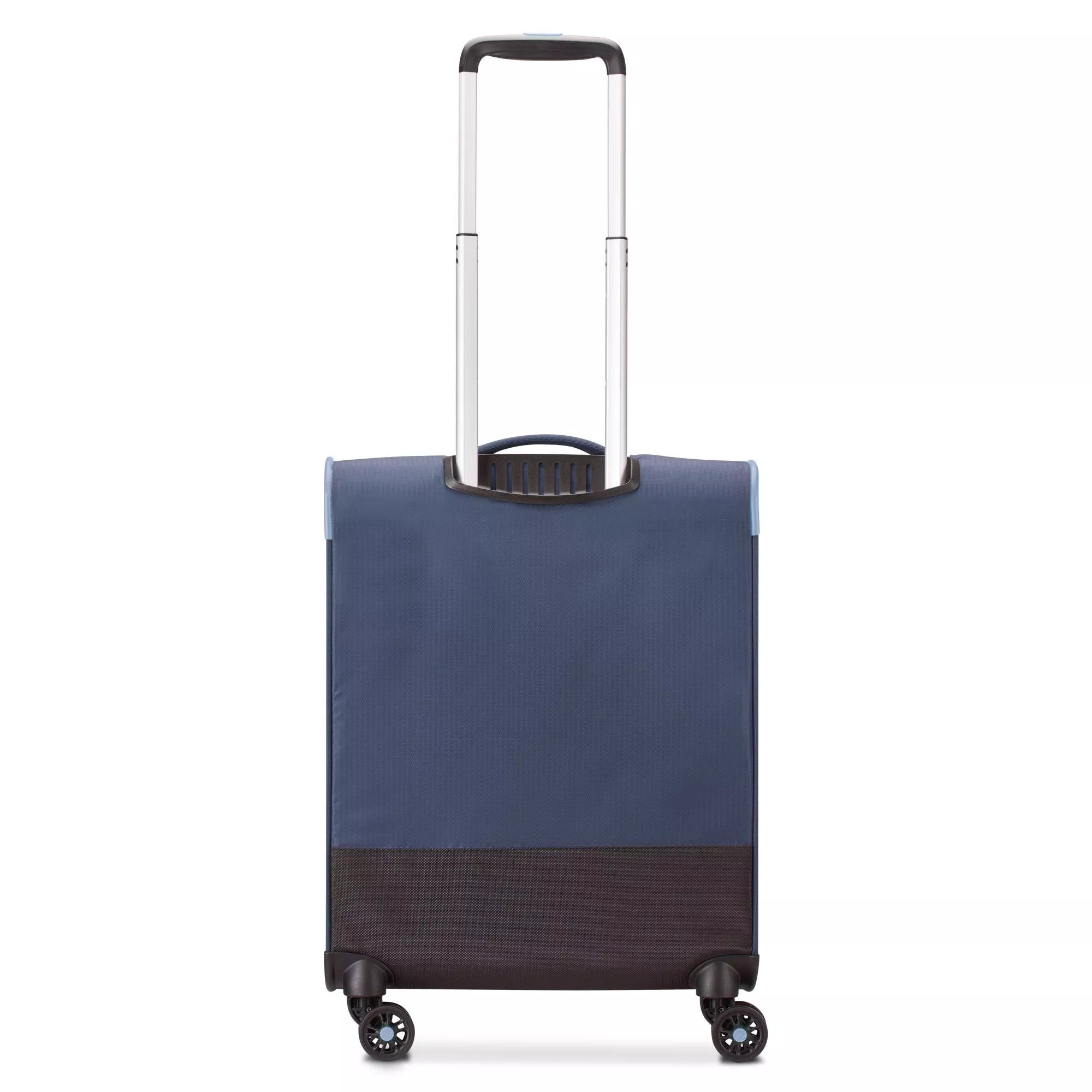 Trolley Roncato morbido con 4 ruote e chiusura TSA per viaggi pratici BLU TU | Giò Fashion