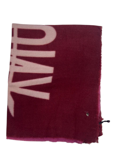 Sciarpa Y Not morbida con maxi logo BORDEAUX TU | Giò Fashion