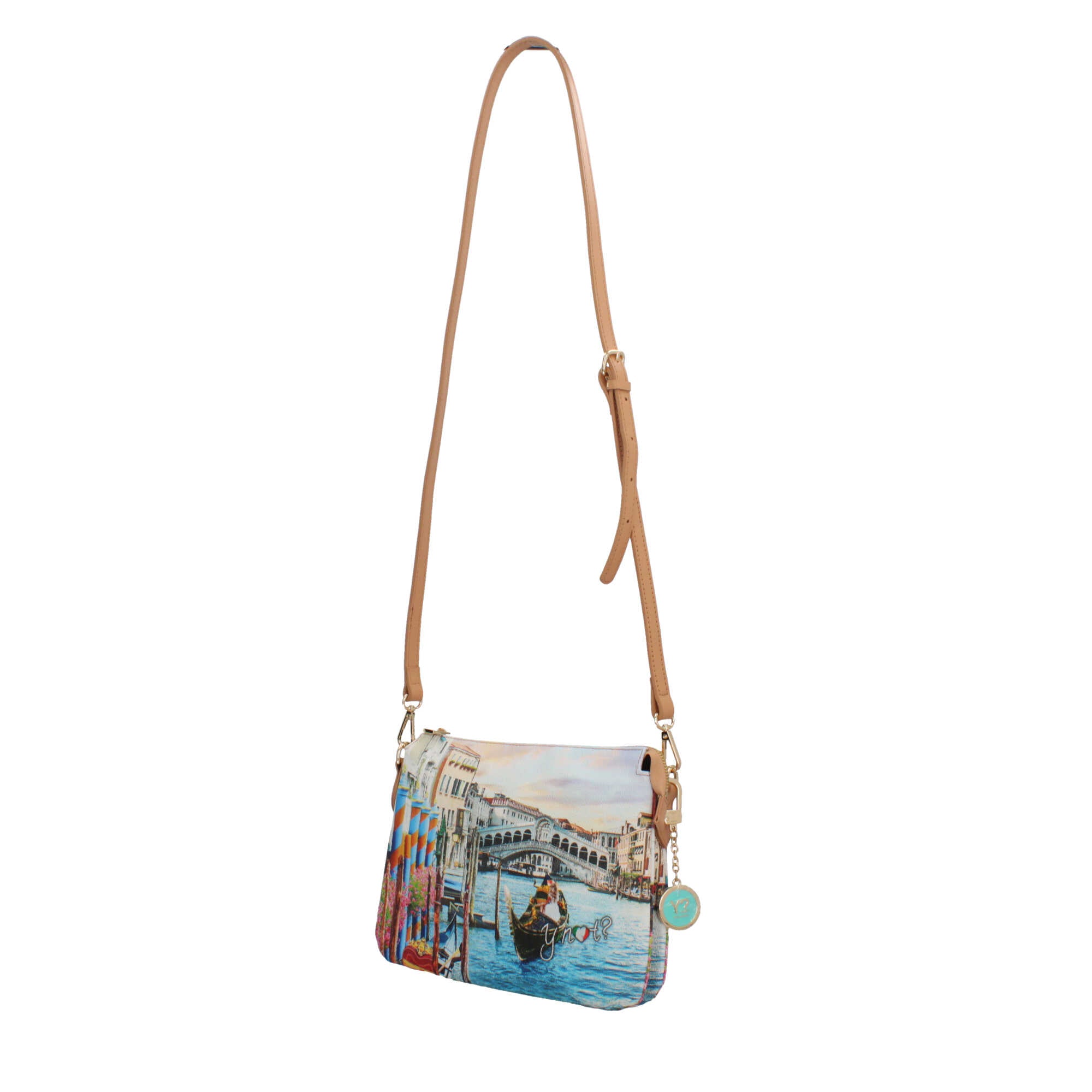 Borsa a tracolla YNot con doppio scomparto e design compatto DREAM IN VENICE TU | Giò Fashion