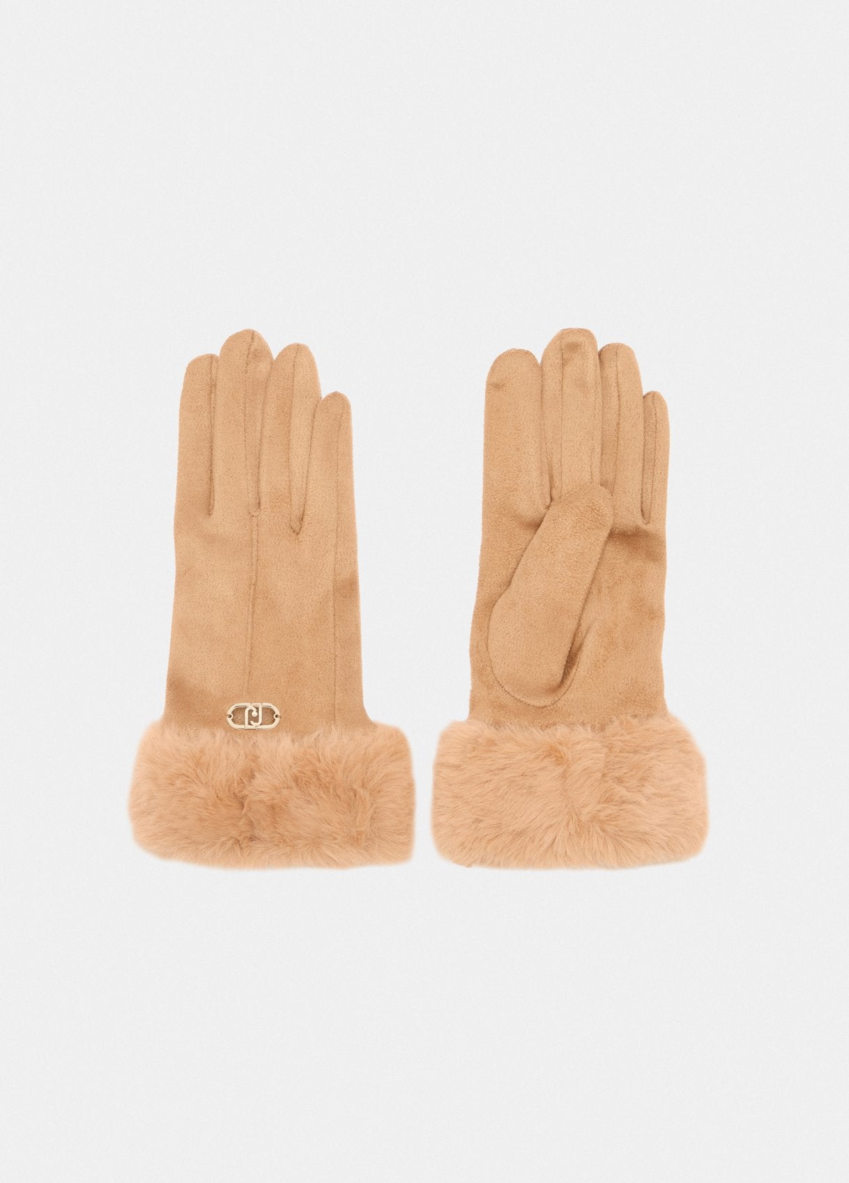 Guanti Liu Jo con polsini in eco-pelliccia