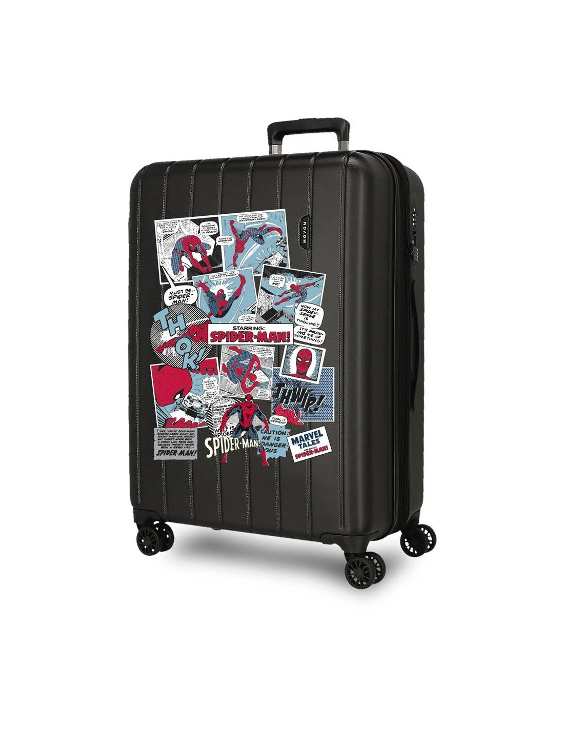 Marvel Spider-Man Trolley Medio 68 cm Valigia Rigida in ABS 4 Ruote 88 Litri