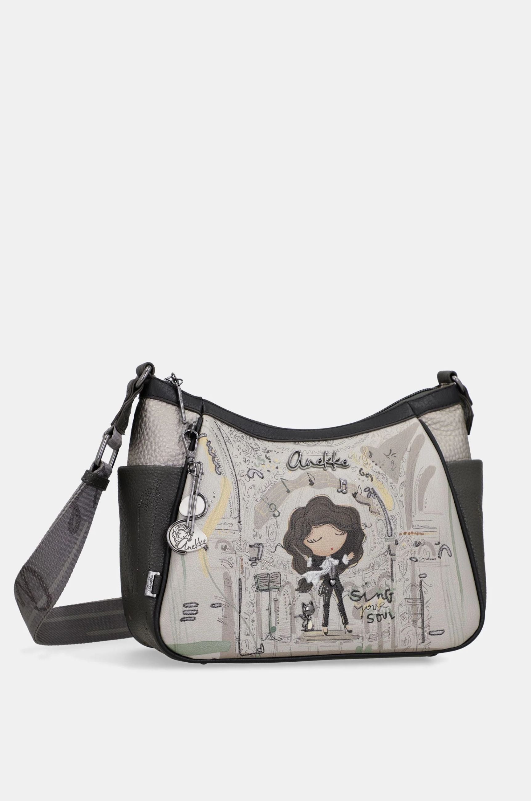Borsa a Tracolla Grande Donna Anekke con Tasche