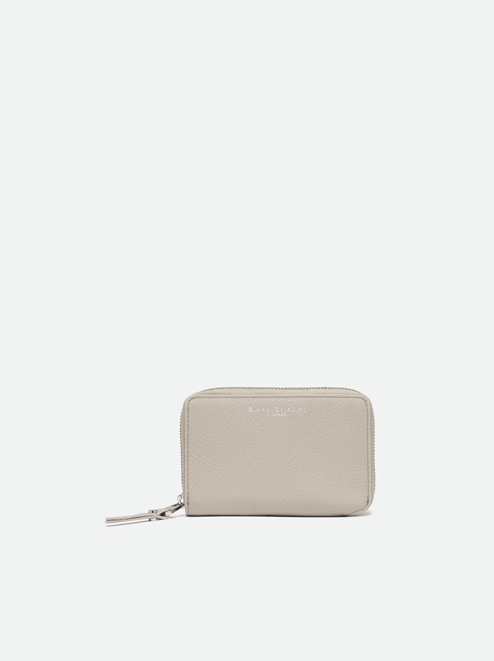 Portafoglio Gianni Chiarini Wallets Dollaro in Vera Pelle Martellata con Zip