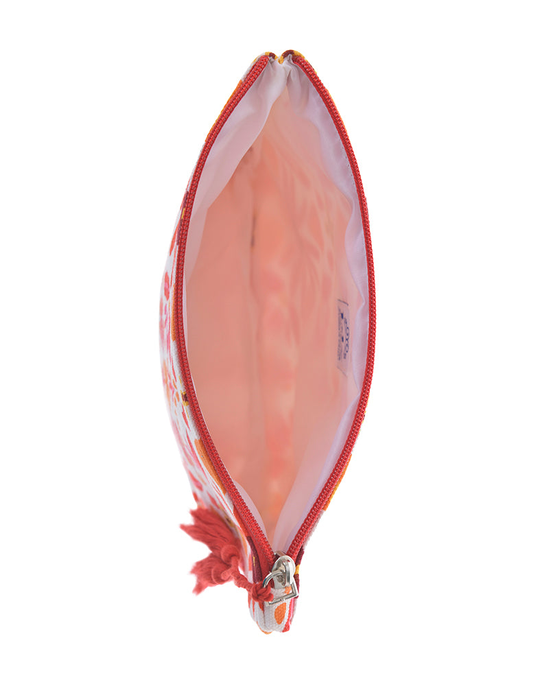 Ble Resort Collection Borsetta Rosa in Tessuto con Fiori