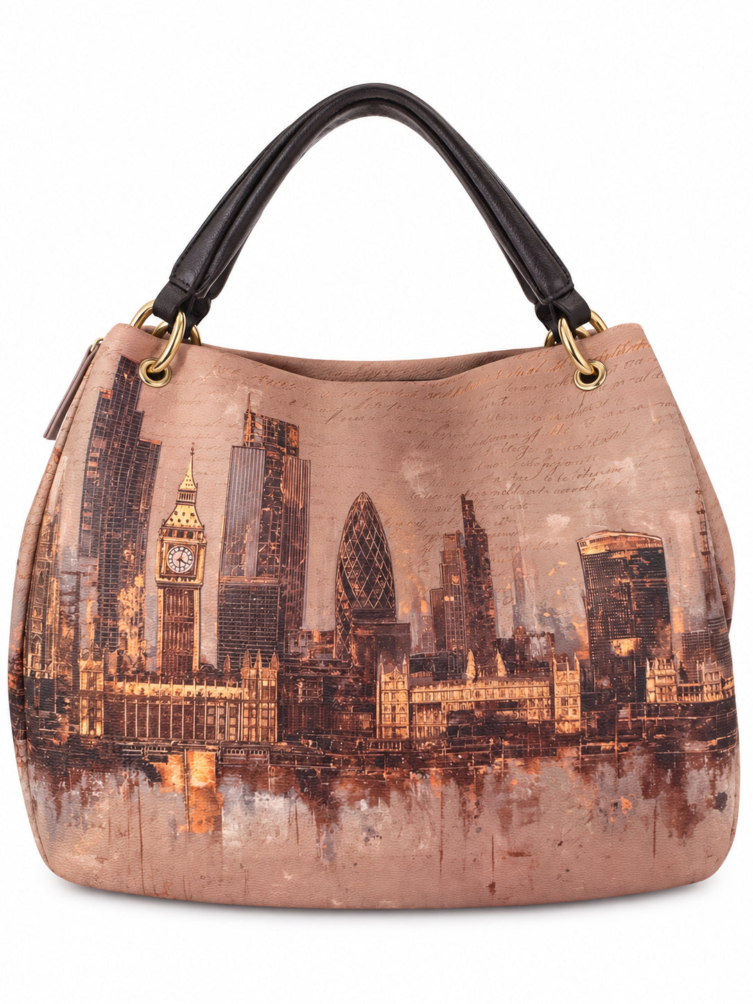 Borsa a Mano Donna Ynot? con Stampa London