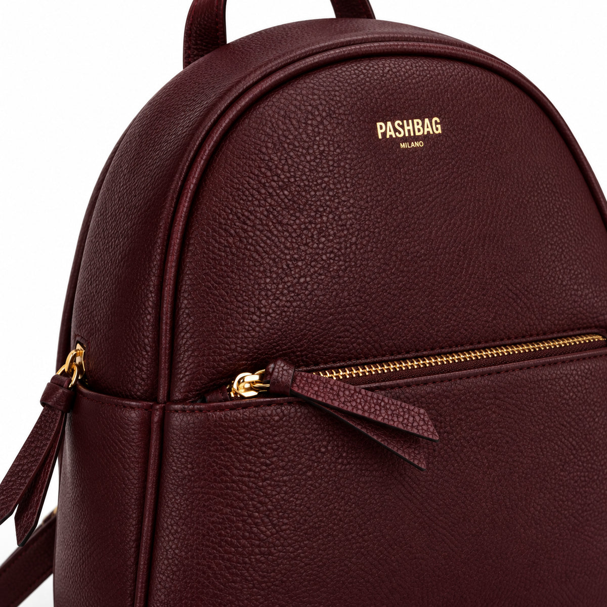PashBag Zaino Donna Compatto con Tasca Frontale Zip