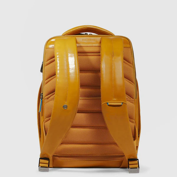 Zaino Piquadro in pelle porta PC e tablet linea Blue Square Giallo TU | Giò Fashion
