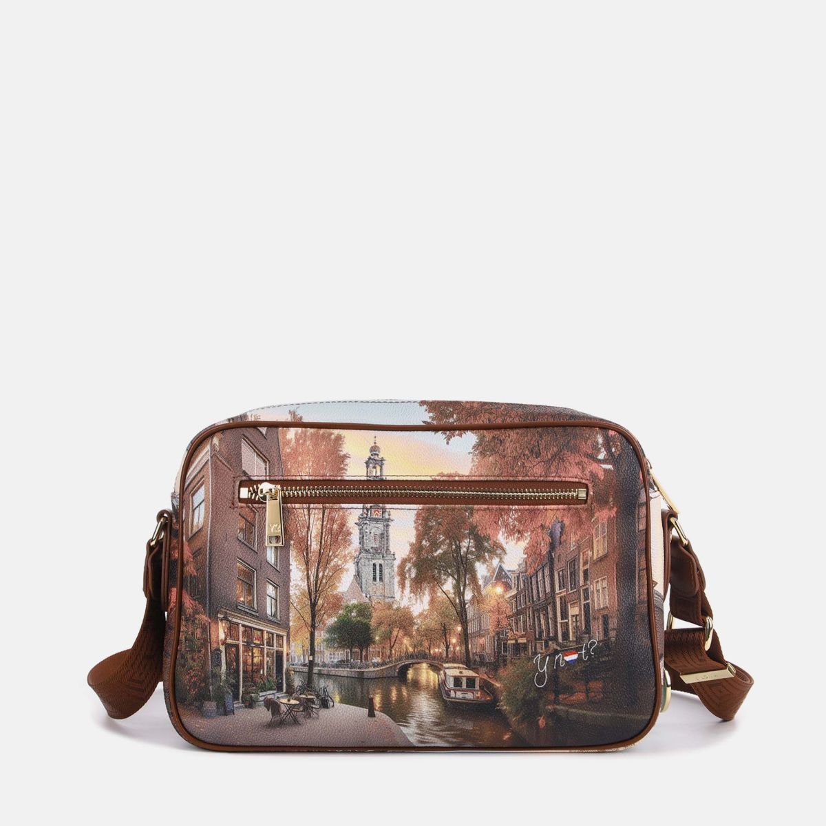 Ynot? Yes Bag Borsa Reporter Donna con Tracolla in Tessuto