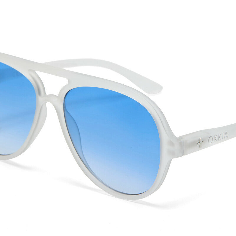 OKKIA Alessio Occhiali da Sole Unisex a Goccia con Protezione UV400