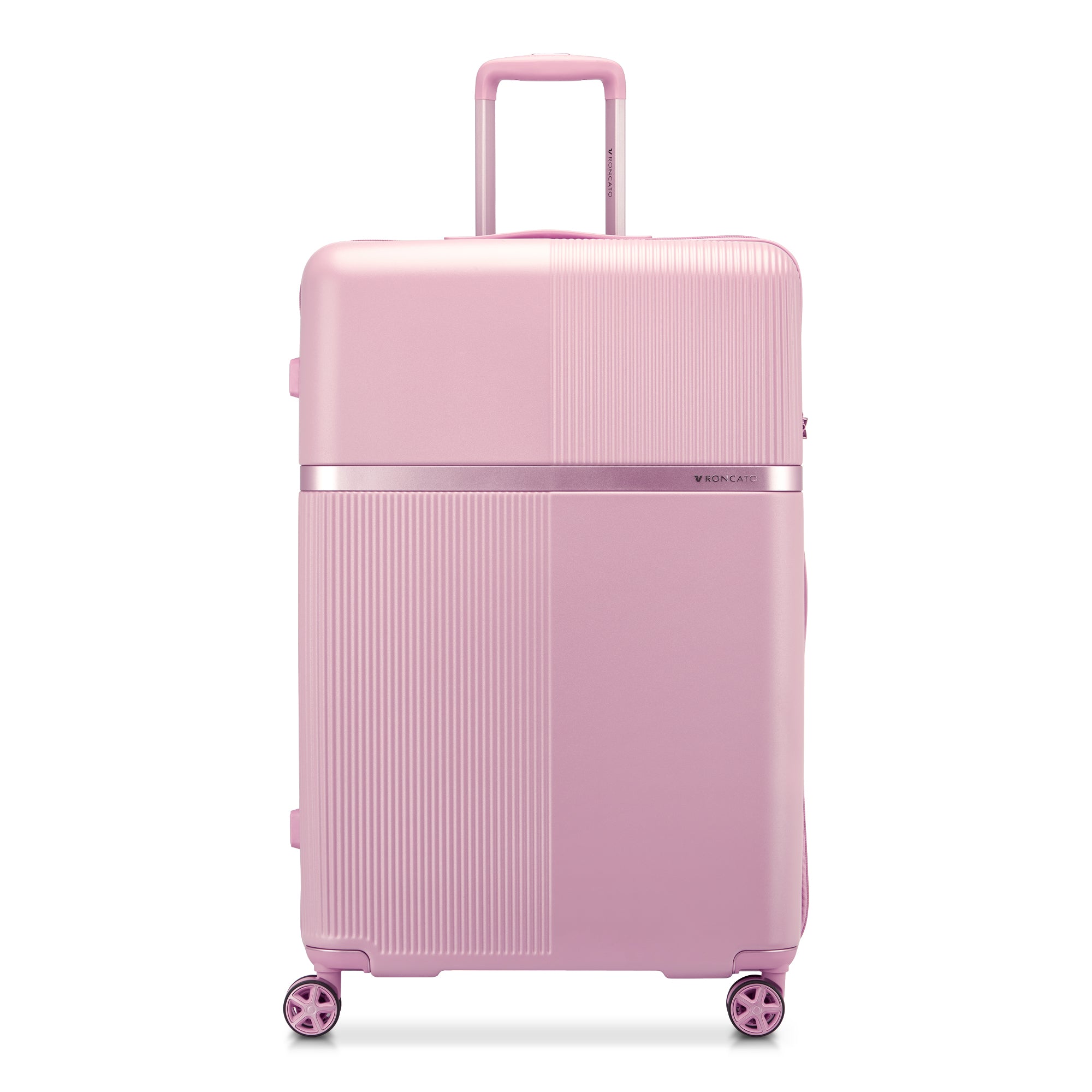 Trolley grande Roncato con scocca rigida e manico telescopico Rosa TU | Giò Fashion