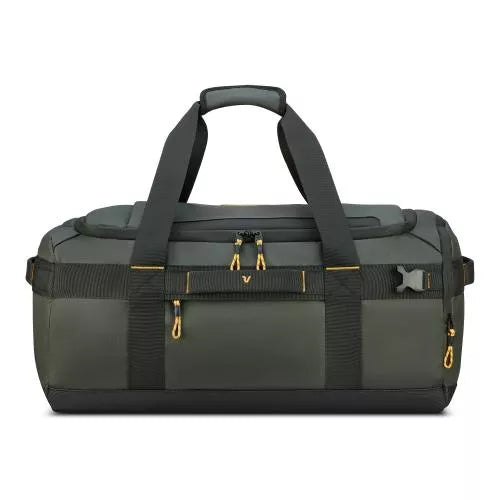 Borsone viaggio capiente con tracolla e tasche multifunzione VERDE M TU | Giò Fashion