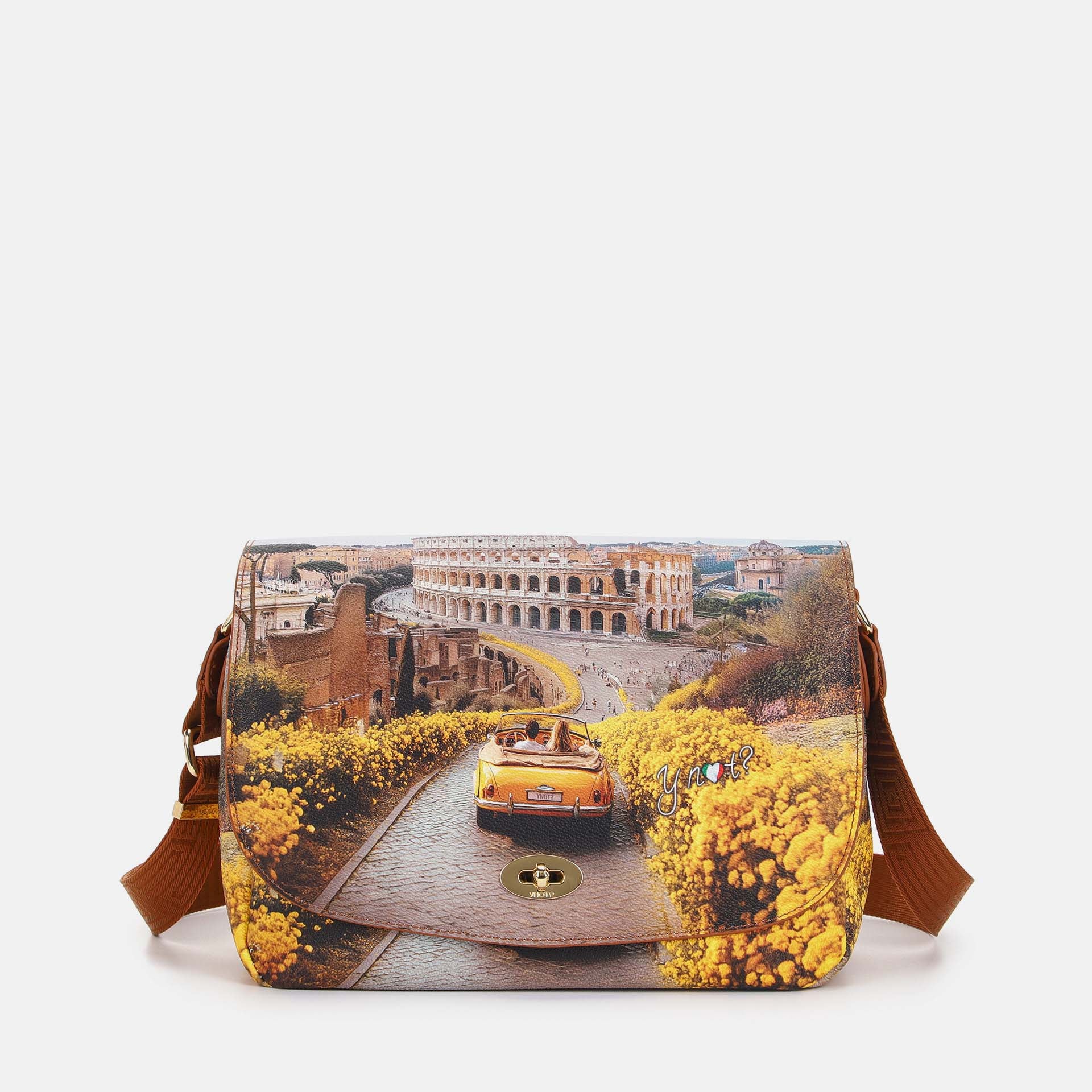 Y-Not Borsa Flap Grande YesBag Giallo TU | Giò Fashion