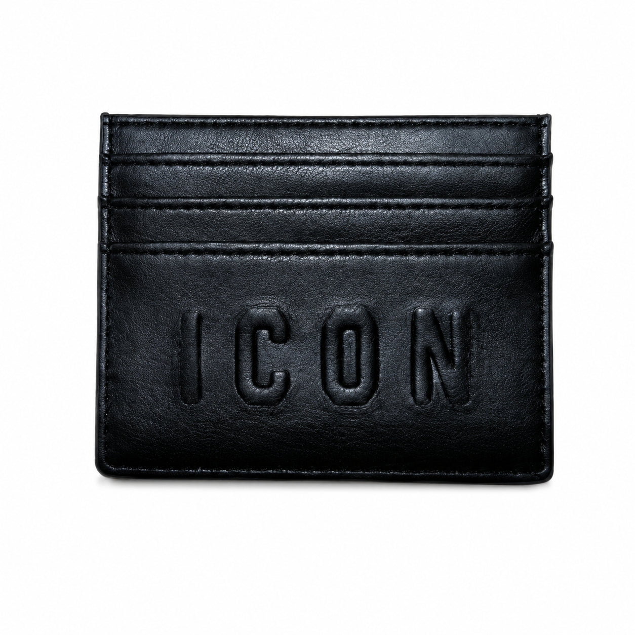 Portacarte Icon Uomo Sottile con Logo in Rilievo