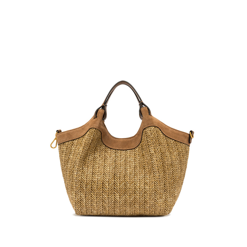 Borsa a Tracolla media Gianni Chiarini Dua in intreccio TAN TU | Giò Fashion