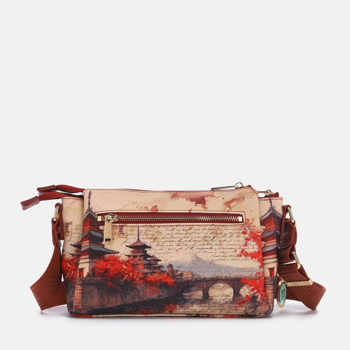 Ynot? Yes Bag Borsa a Spalla Donna con 3 Scomparti