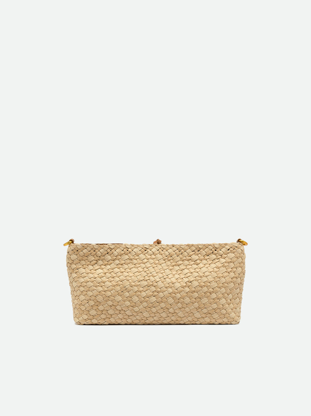 Pochette Gianni Chiarini intrecciata con chiusura a laccio e design compatto Beige TU | Giò Fashion