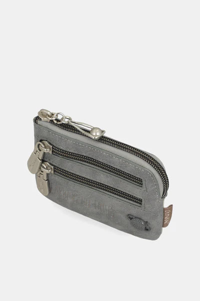 Portamonete donna Anekke piccolo con zip compatto Grigio TU | Giò Fashion