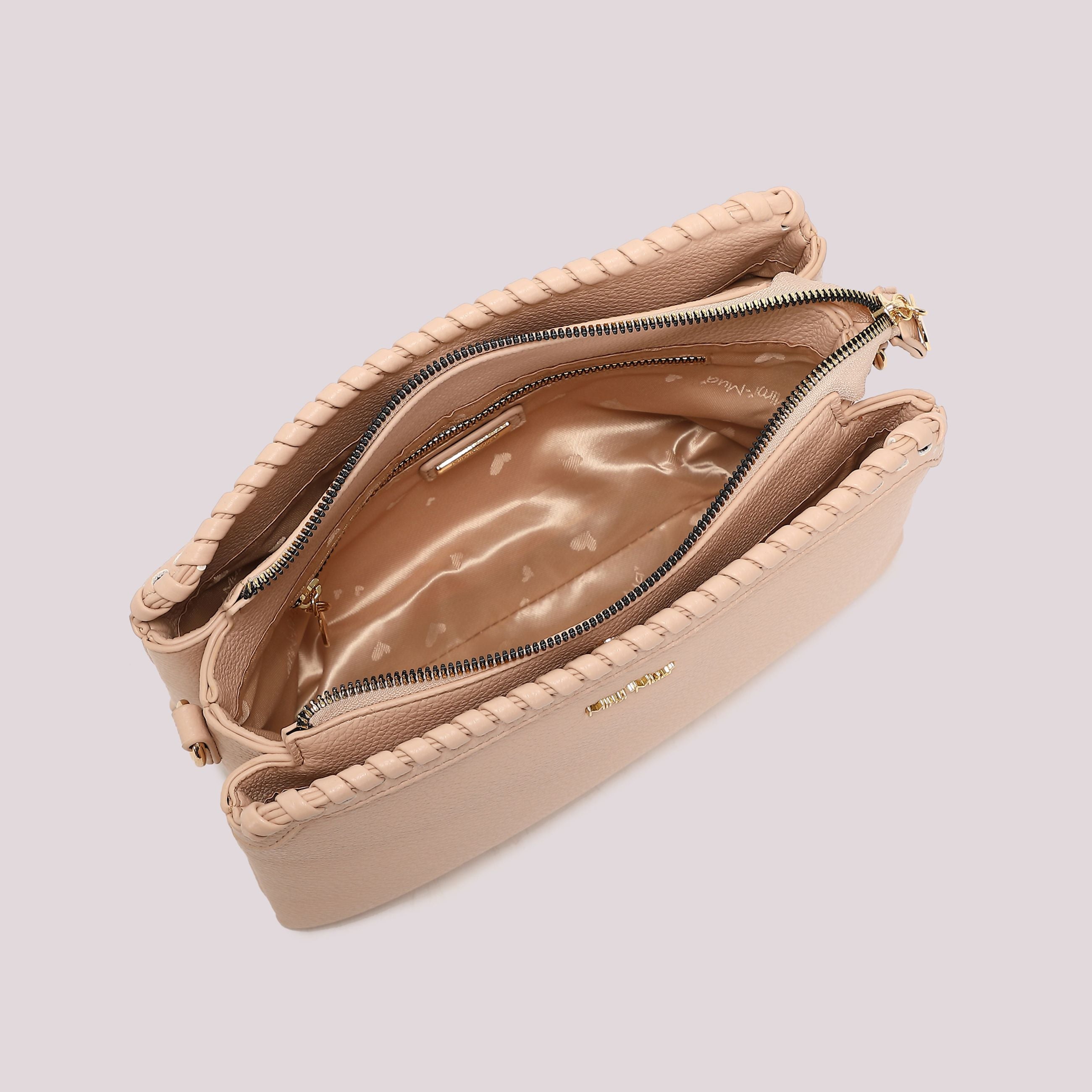 Borsa a Tracolla Mimi Mua Bordo Intrecciato