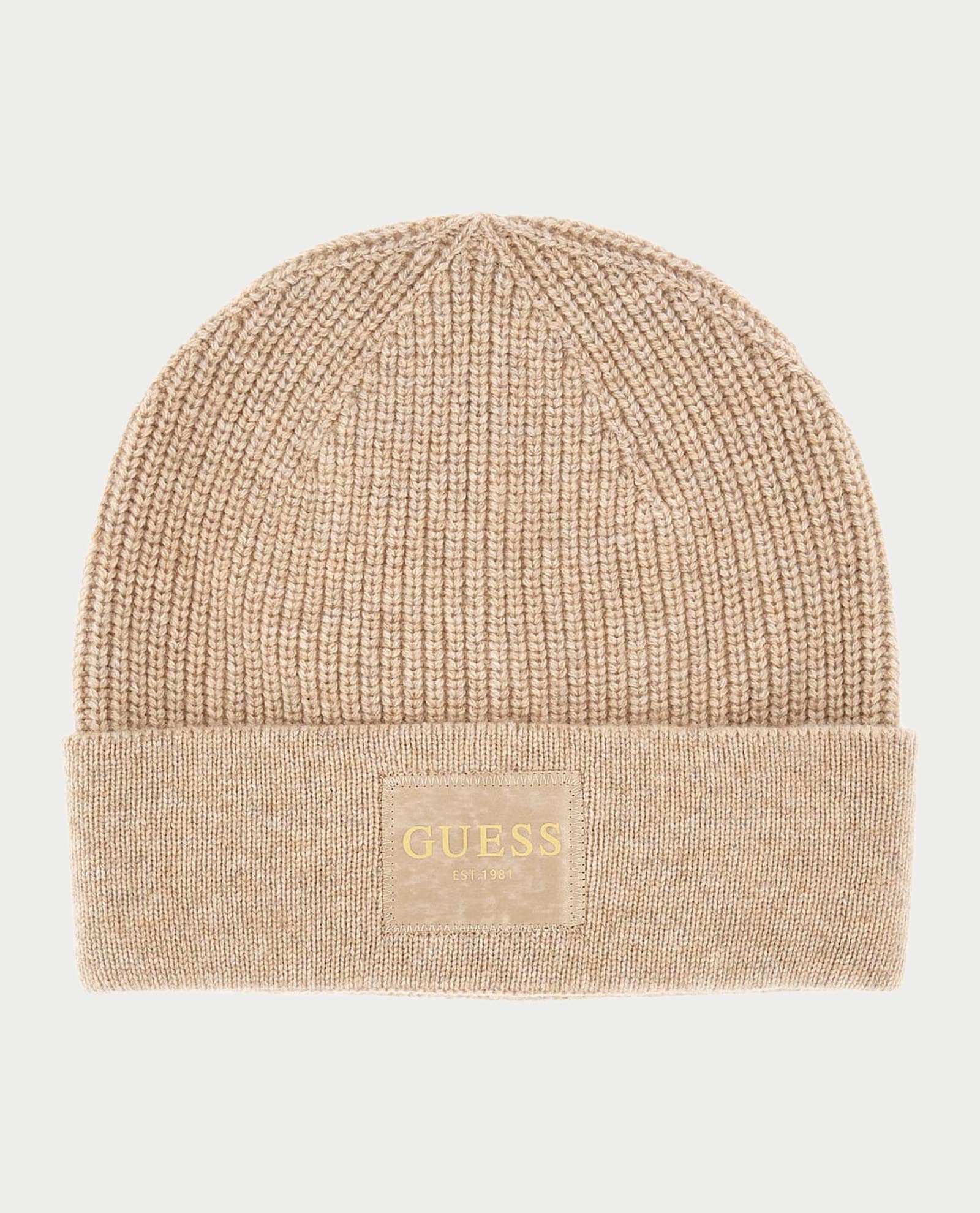 Cappello Guess  in maglia con logo Beige L | Giò Fashion