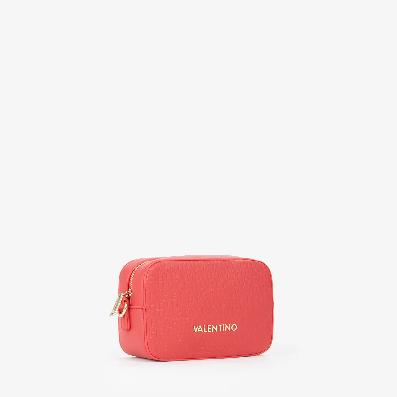Valentino borsa a tracolla donna compatta con logo in rilievo Rosso TU | Giò Fashion