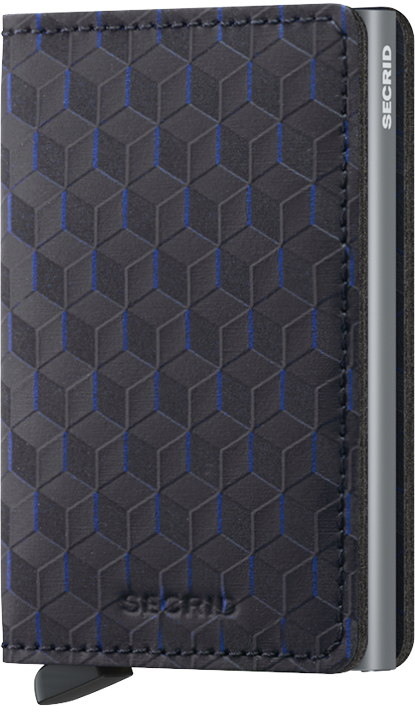 Portafoglio Secrid Slimwallet in pelle con protezione RFID e motivo geometrico
