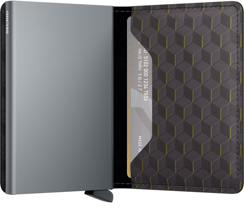 Portafoglio Secrid Slimwallet Optical in pelle con protezione RFID