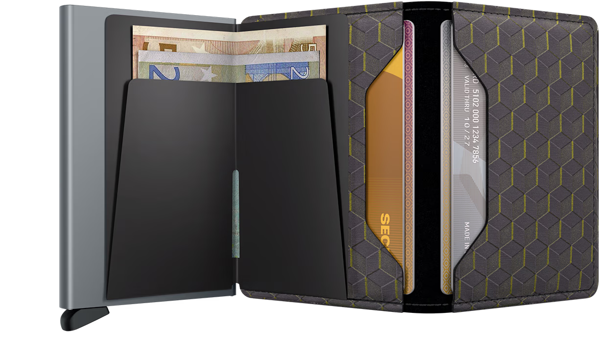 Portafoglio Secrid Slimwallet Optical in pelle con protezione RFID