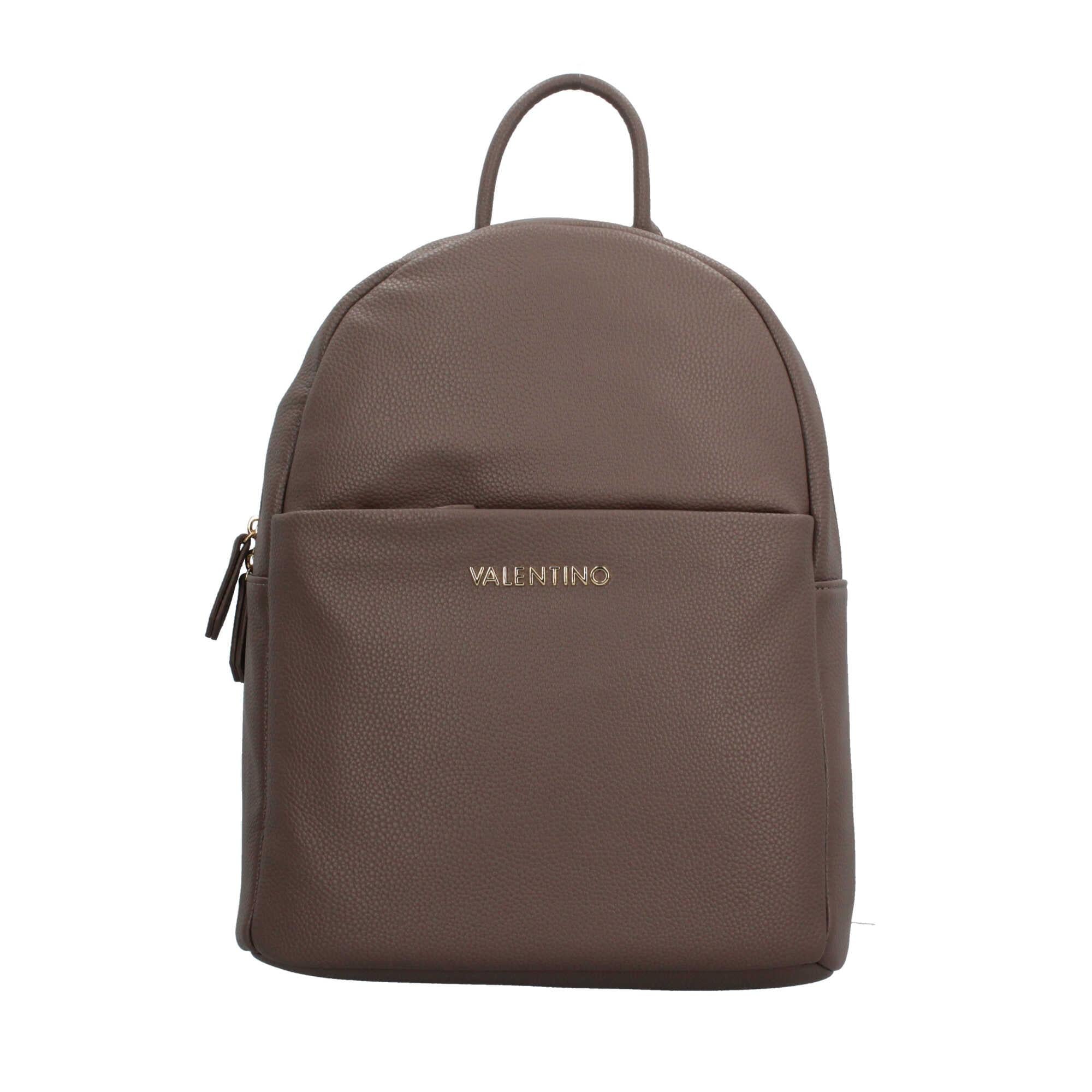 Zaino Valentino con logo frontale e spallacci regolabili TAUPE TU | Giò Fashion