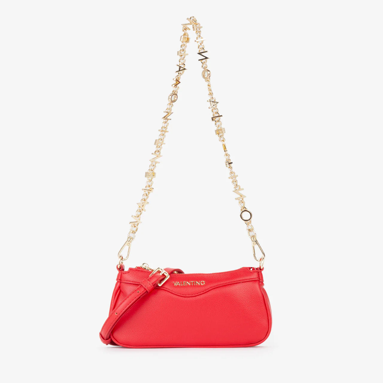 Valentino borsa a spalla con tracolla gioiello Rosso TU | Giò Fashion