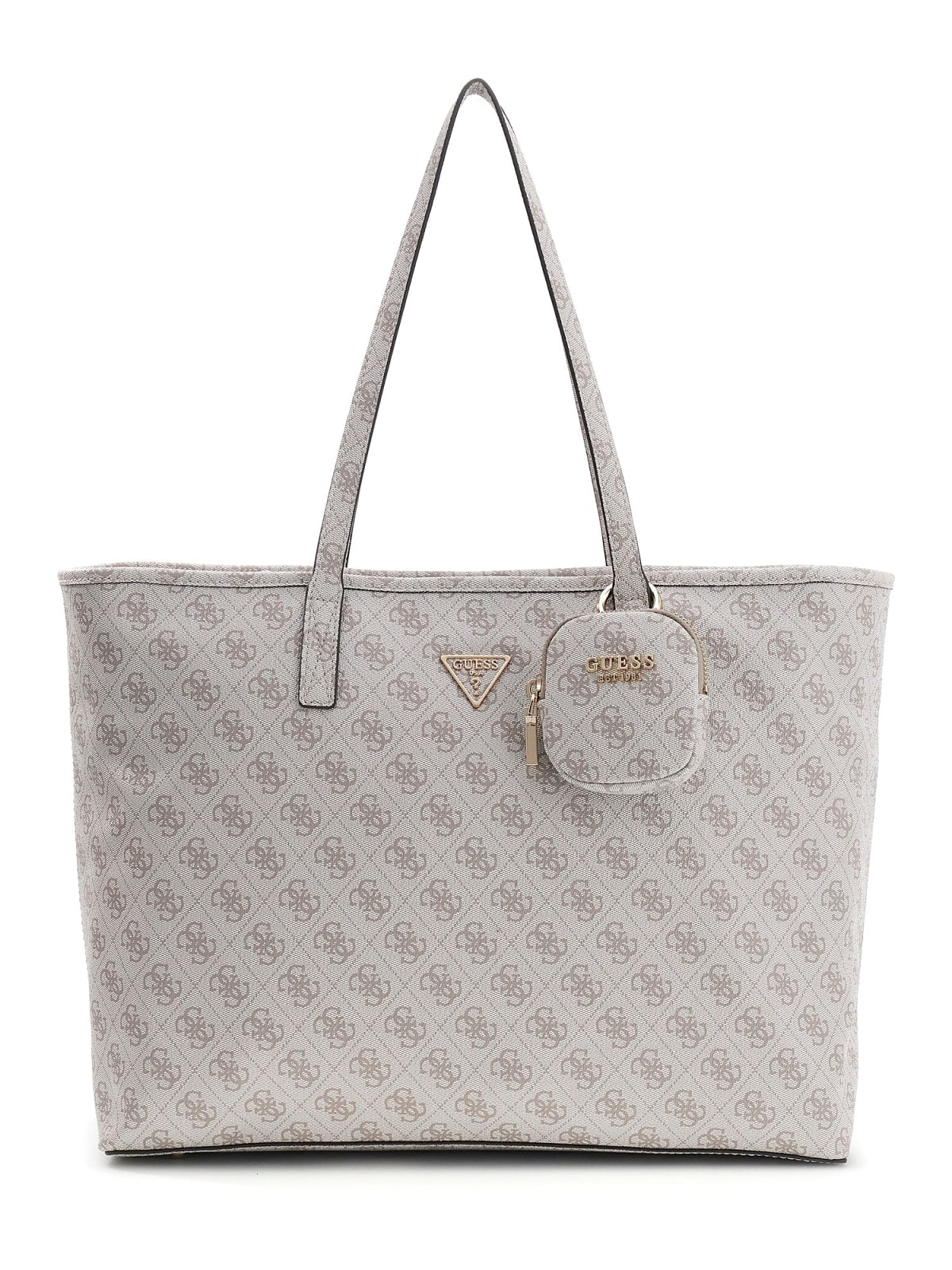 Shopping bag Guess donna logo all over con charm coordinato