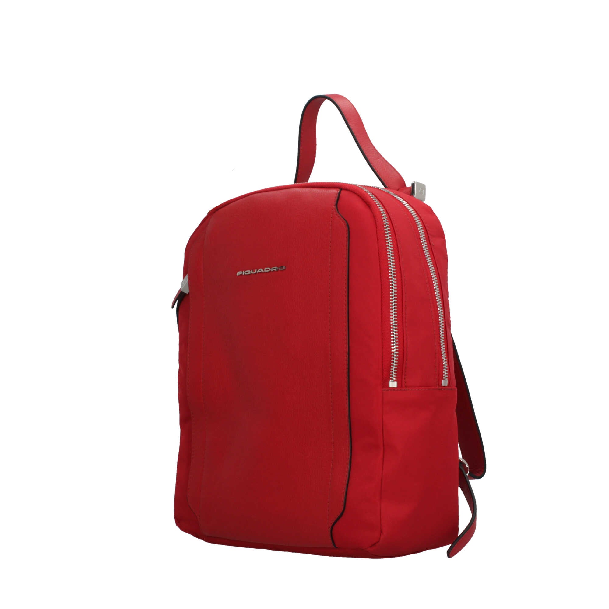 Piquadro zaino in pelle con scomparto per iPad Pro 12.9" e protezione RFID Rosso TU | Giò Fashion
