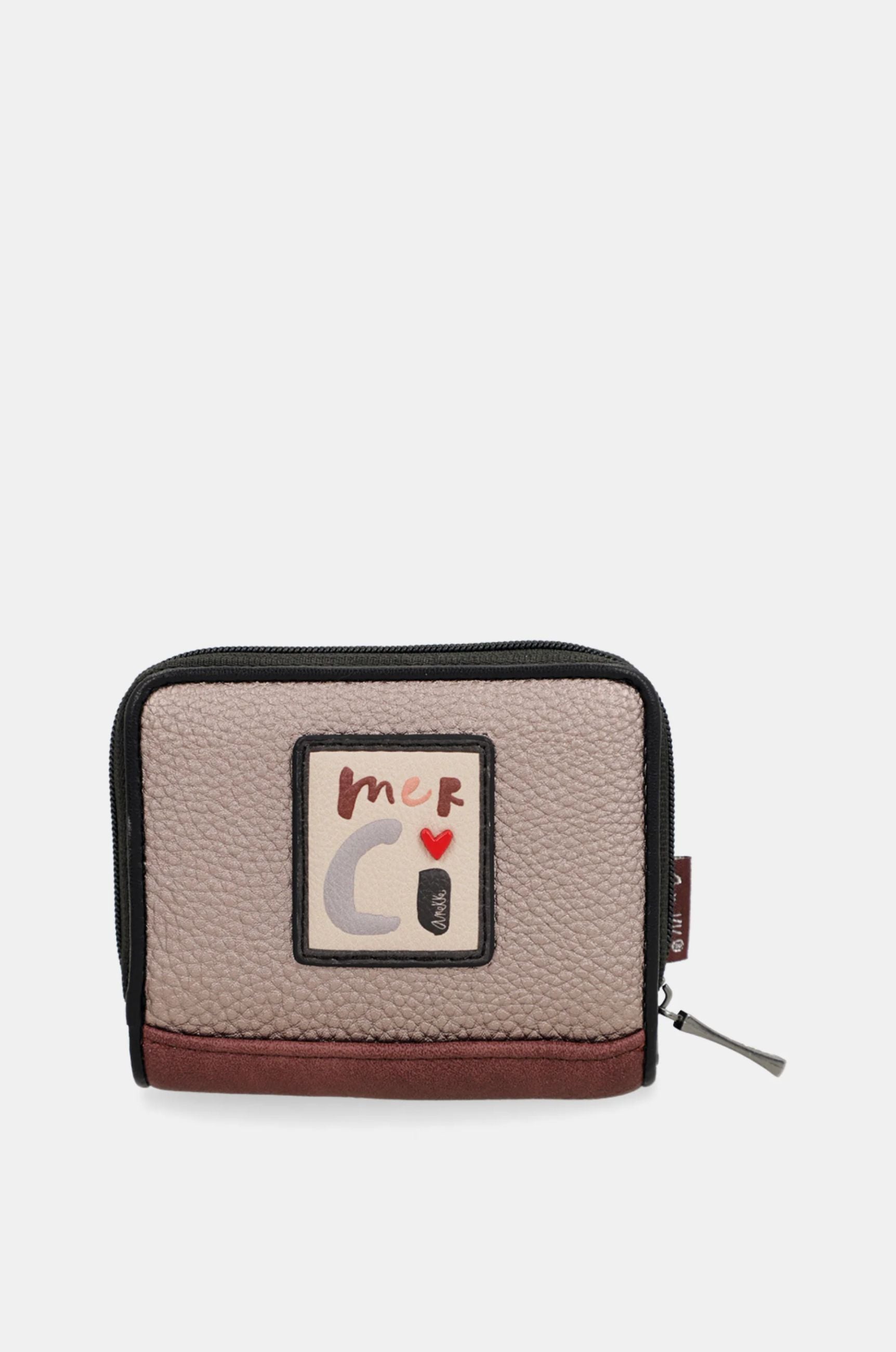 Portafoglio Anekke City Moments con chiusura zip Marrone TU | Giò Fashion